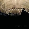 Vestíbulo del hotel Large Wave Shapes Luxury K9 Crystal Chandelier